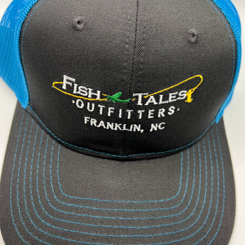Fish Tales Outfitters Fish Tales Hat  Snap Back Trucker Heather Gray/Patriot Blue