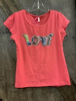 GIRL’S CORAL LOVE PATCH SHIRT