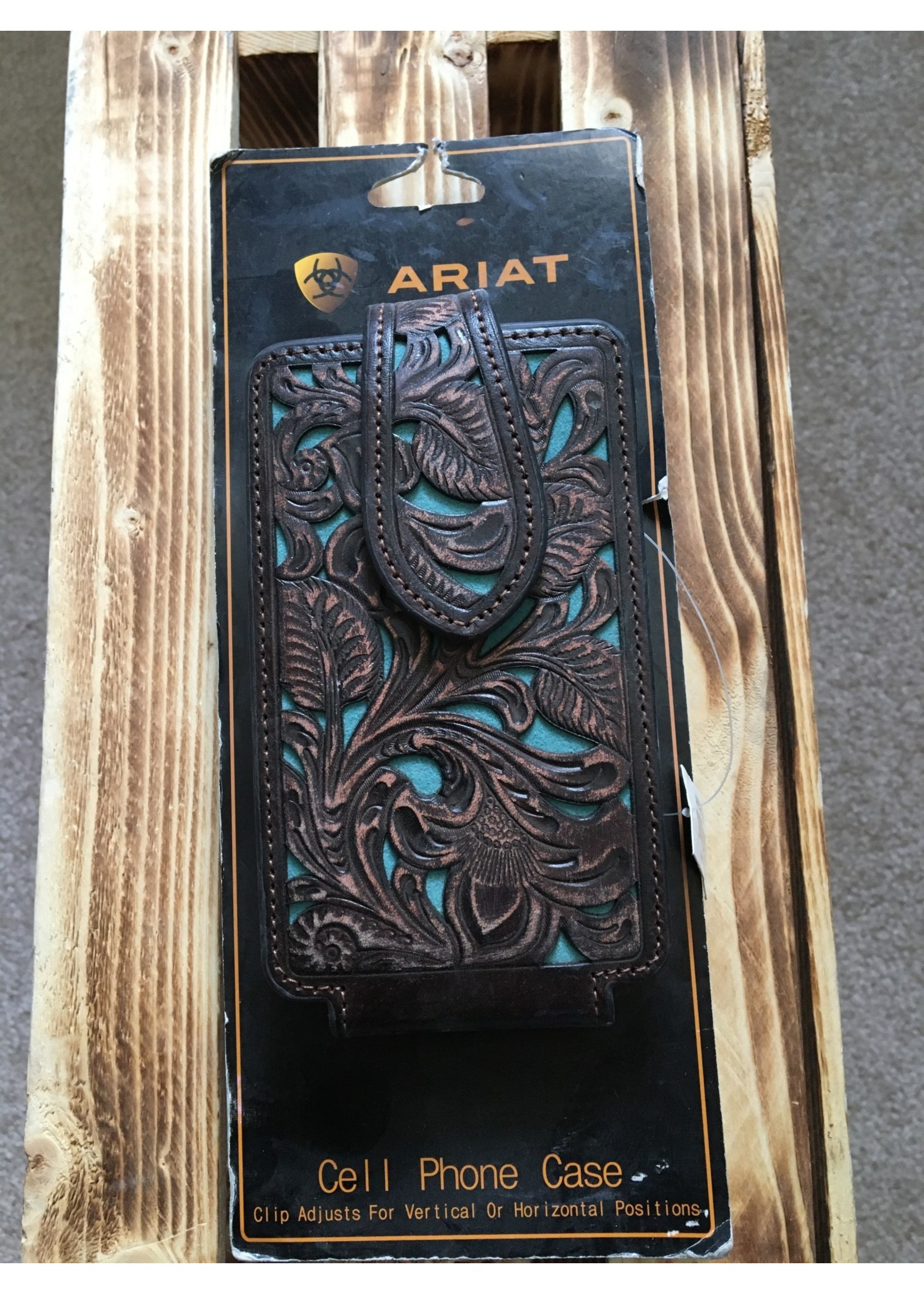 ARIAT TURQUOISE UNDERLAY CELL PHONE CASE