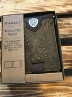 ARIAT BI-FOLD BOOT STITCH MONEY CLIP