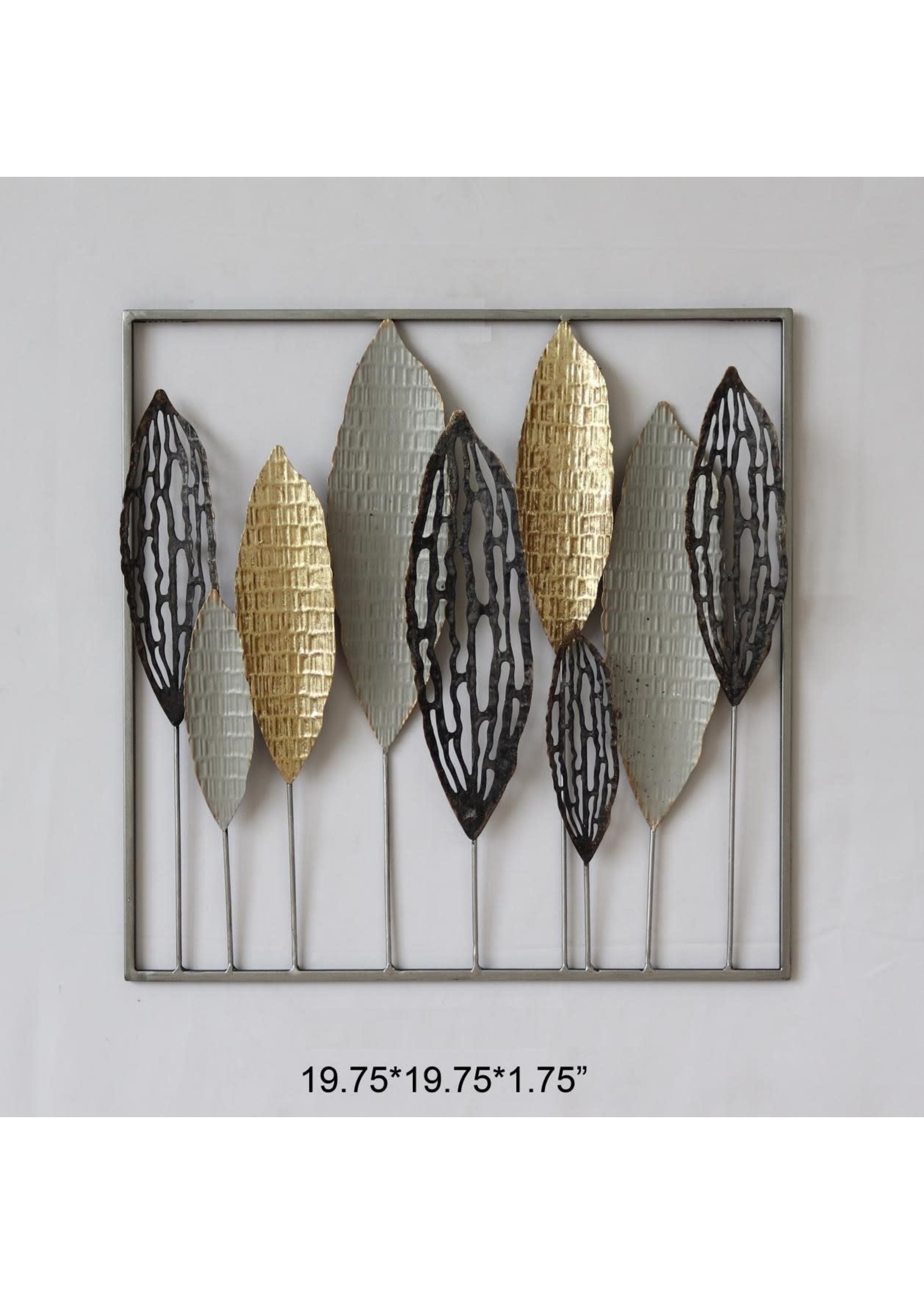 9 LEAVES METAL WALL DECOR