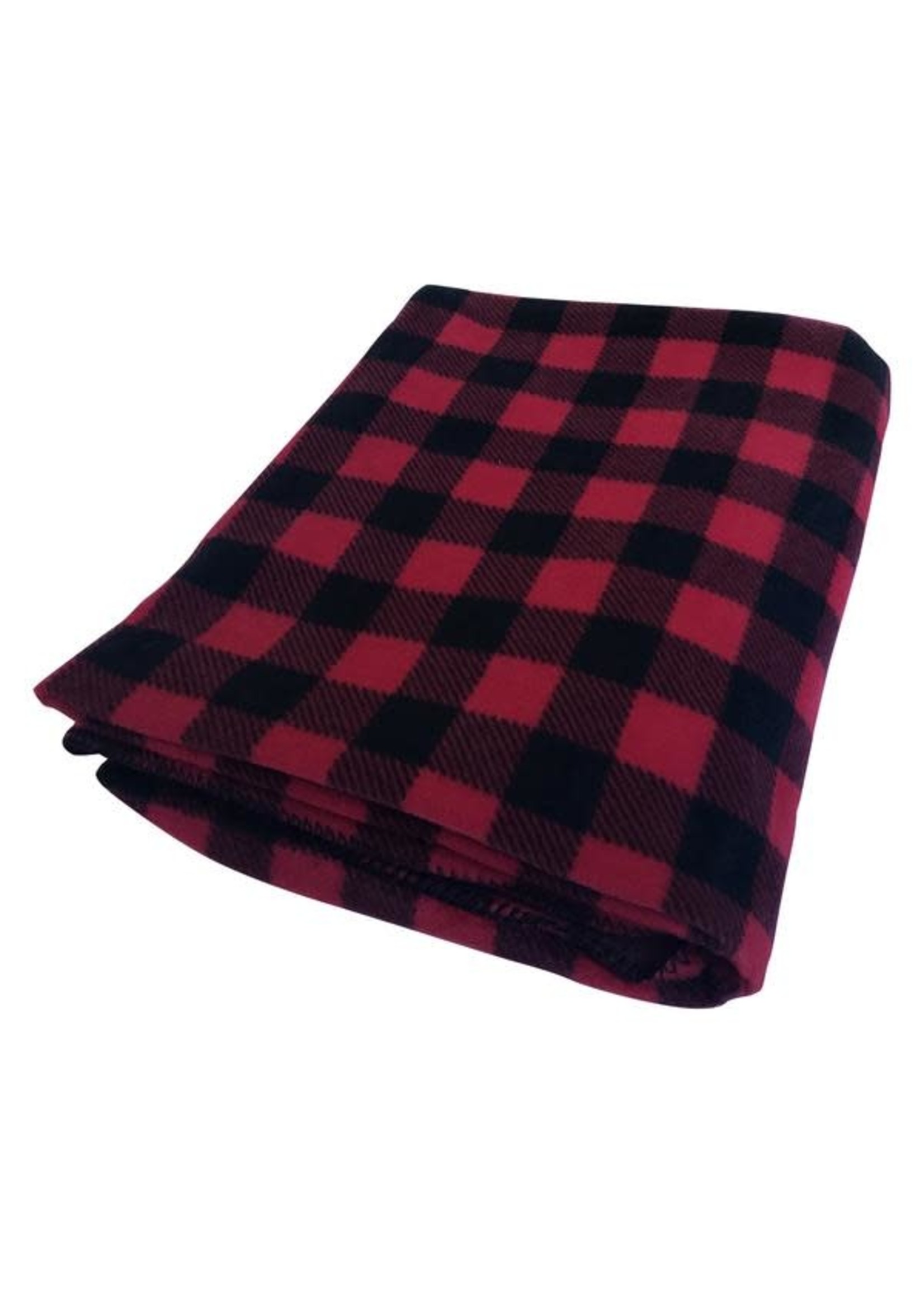 BUFFALO RED PLAID FLEECE BLANKET