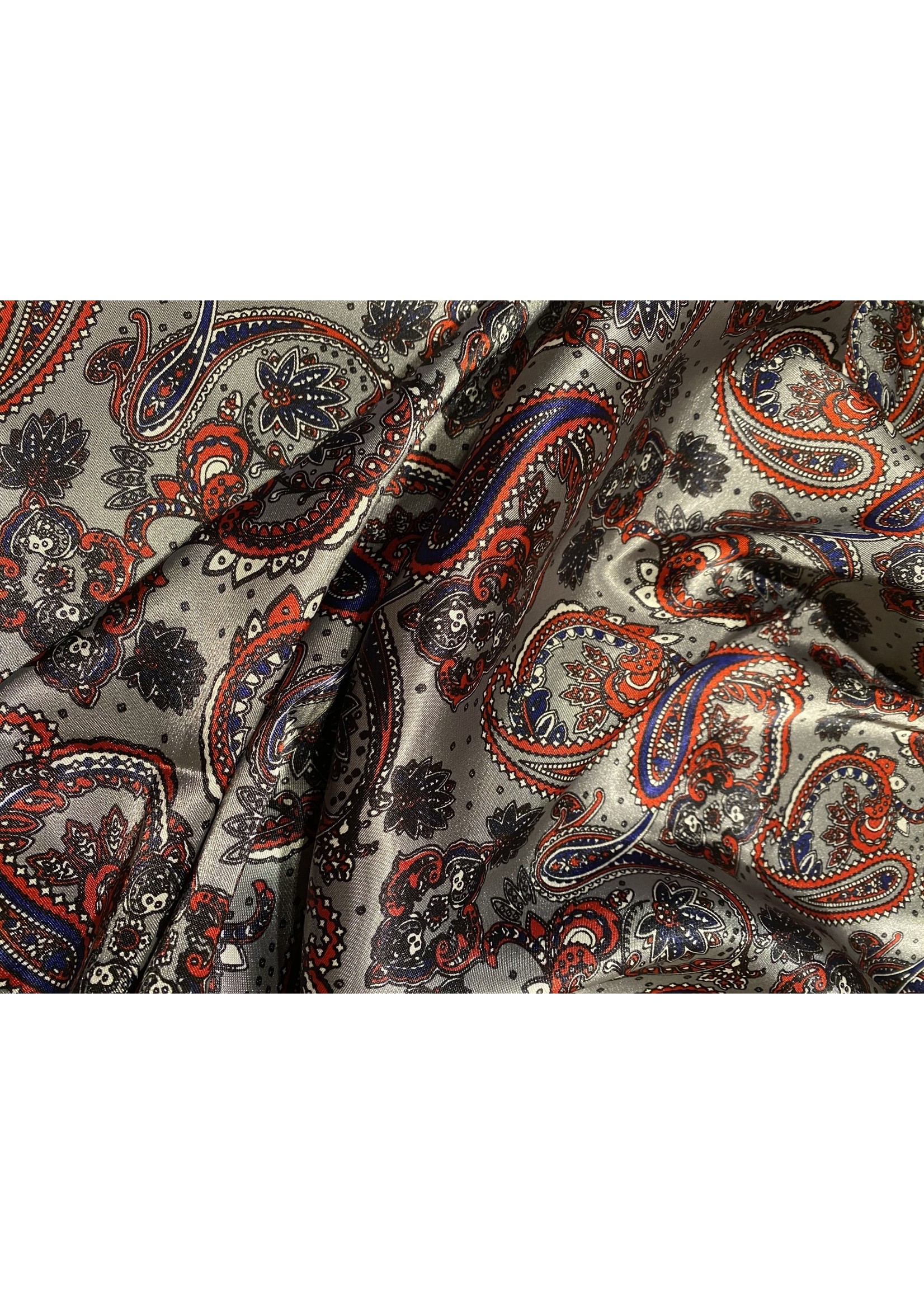 GREY/RED PAISLEY WILD RAG