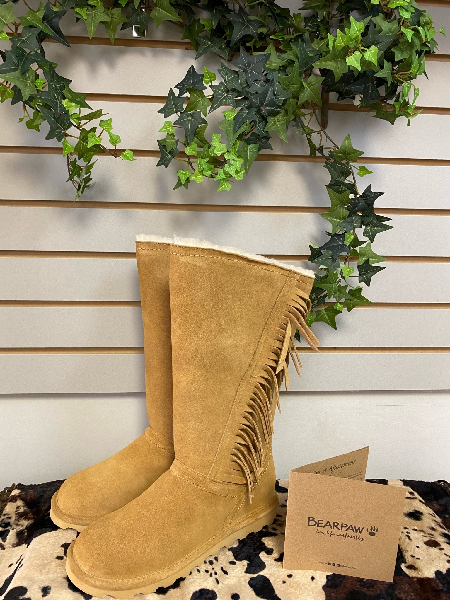 Bearpaw fringe cheap boots