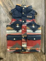 Cinch BOYS QUILTED VEST BLUE XS