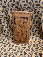 American Bison AMERICAN BISON WESTERN PRINT RODEO WALLET  TAN