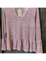 VISION INTER RESC VISION 2 TONE BELL SLEEVE MAUVE 2Xl