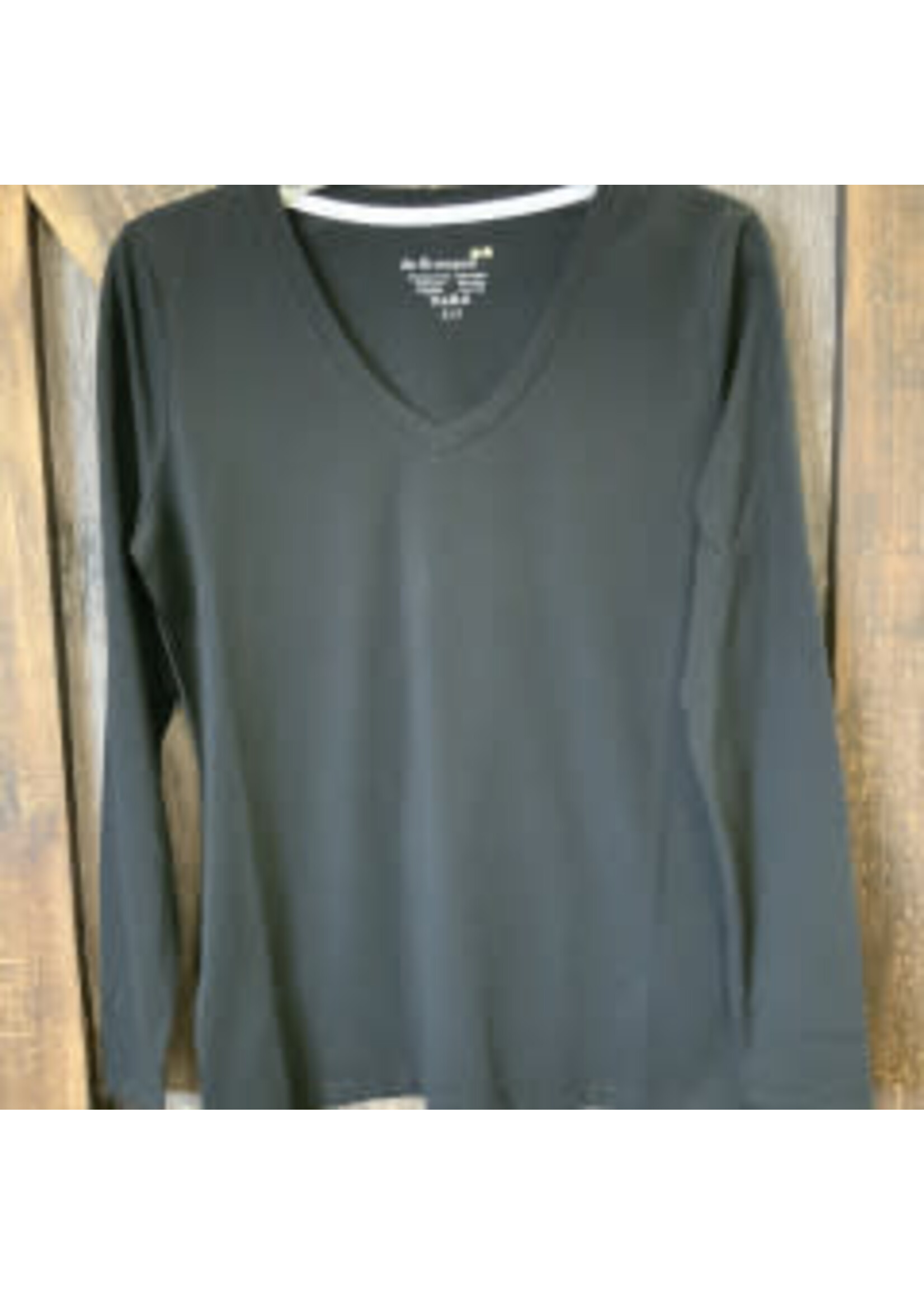 LADIES L/S VNECK TSHIRT