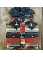 Cinch BOYS QUILTED VEST BLUE Xl