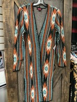 Rock & Roll LADIES AZTEC DUSTER  Lrg