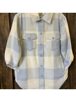 Cottage Collection BUFFALO CHECK L/S BUTTON FRONT CAMPFIRE SHIRT Lt. BLUE Med