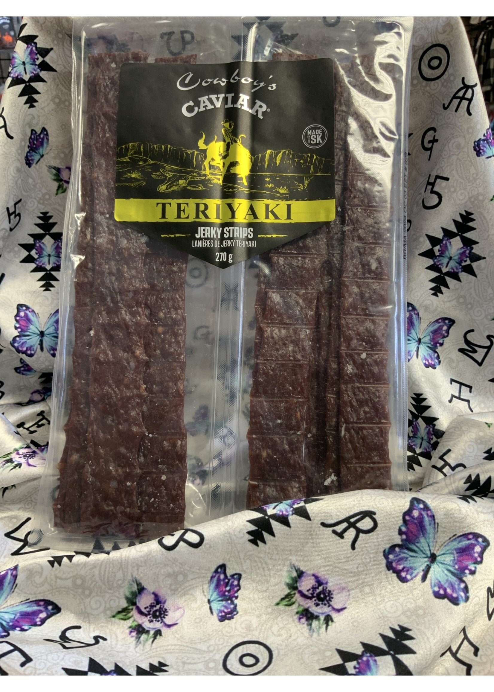 Cowboy's Caviar COWBOY’S CAVIAR  JERKY STRIPS  TERIYAKI  270g  21119