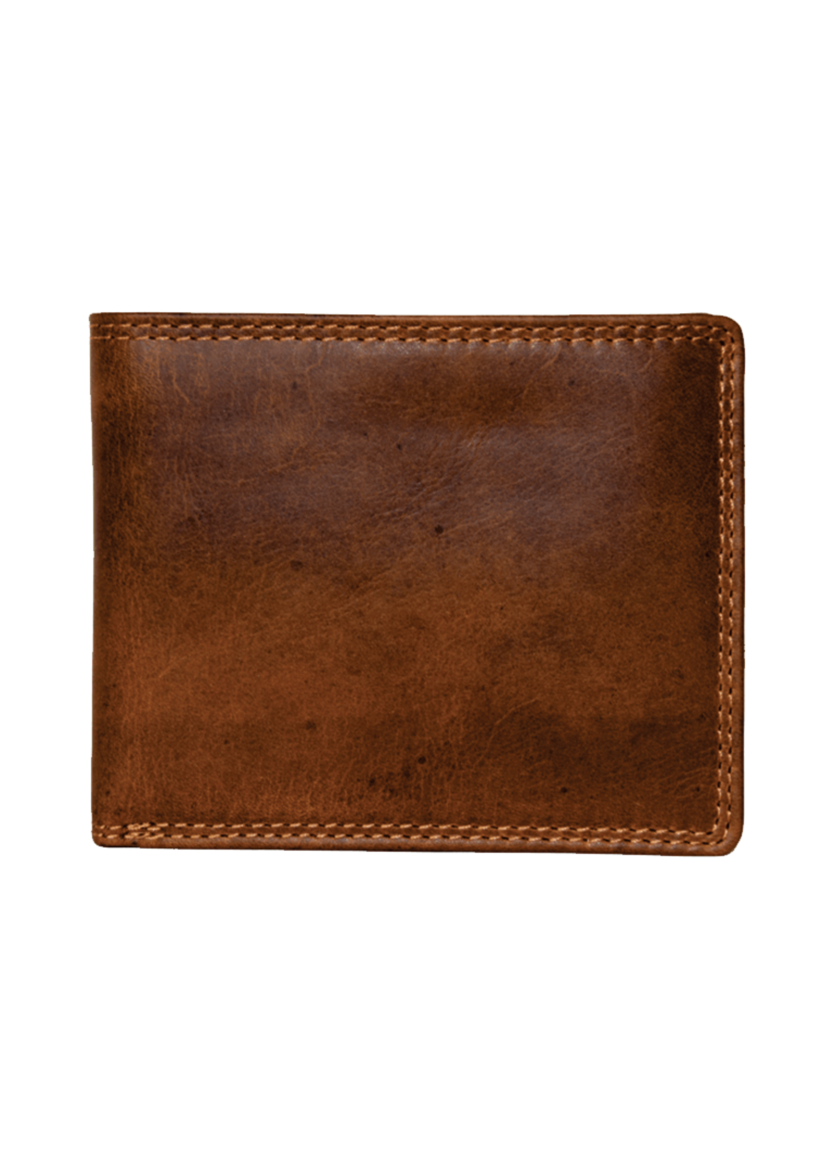 Rugged RUGGED BROWN LEATHER BI FOLD WITH FLAP 990009