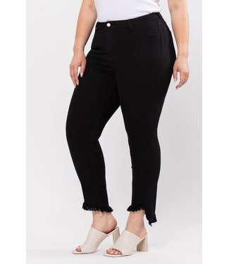 CELLO Midrise Crop Skinny Fray