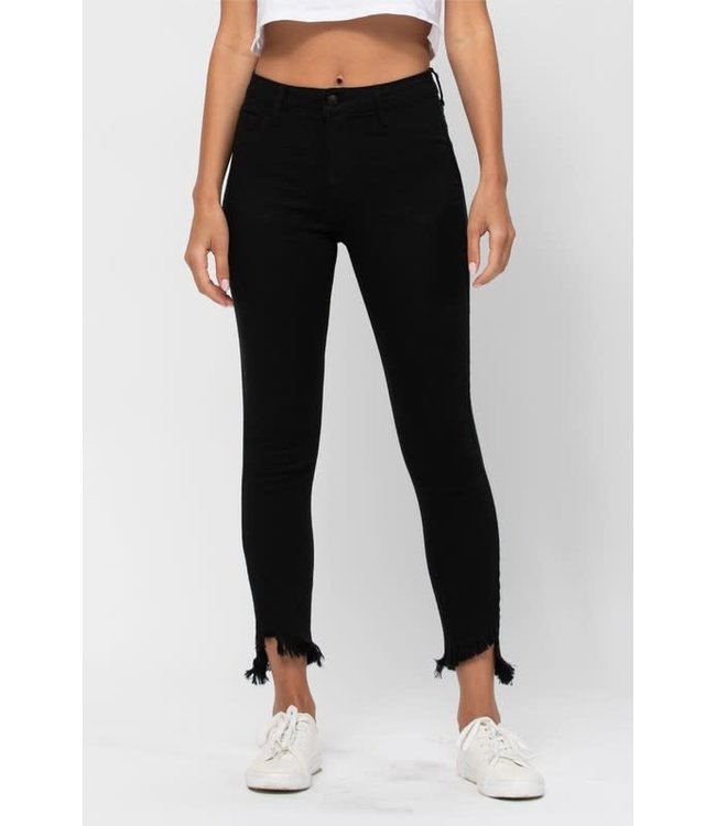 Midrise Crop Skinny Fray