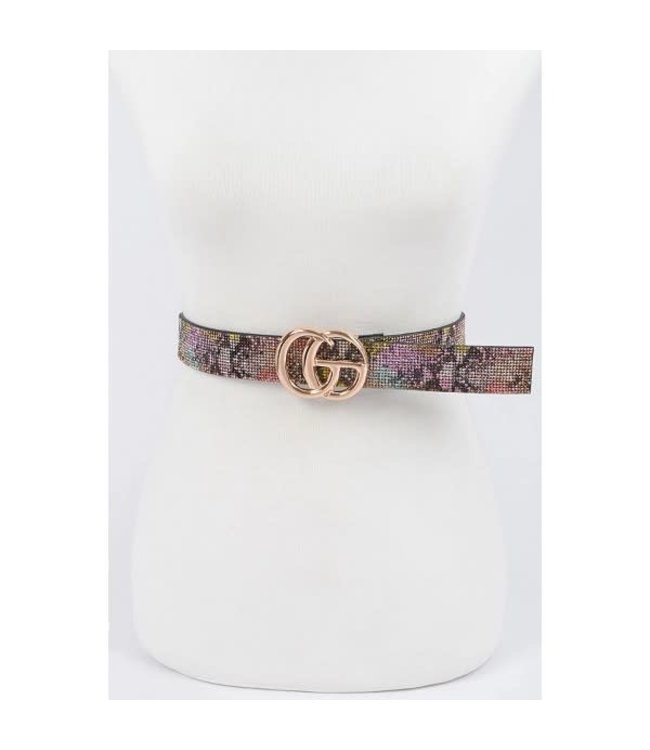 Multi Rhinestone Belt