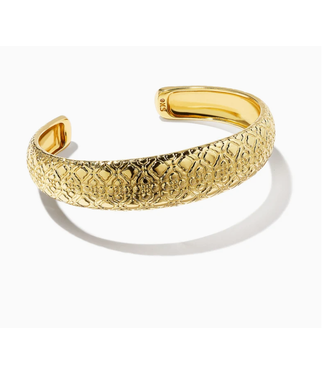 24k gold plated brass pink tourmaline and cz star filigree wide cuff  bracelet