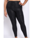 Highwaist foil legging w/side pocket