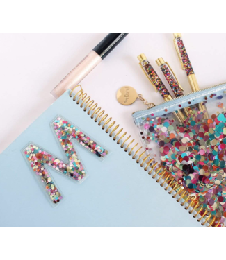 Stick Confetti Letter Patch 3''x2''