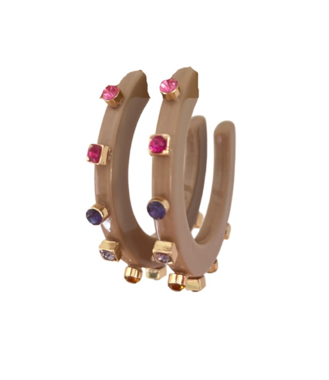 City Girl Jewel Hoop, Lrg