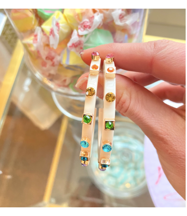 City Girl Jewel Hoop, Lrg