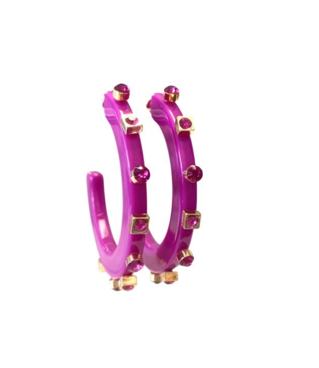 City Girl Jewel Hoop, Lrg
