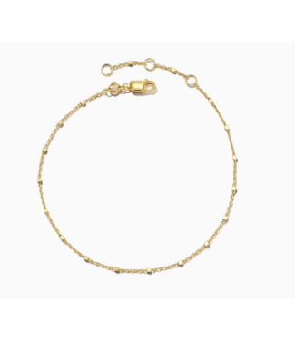 Kendra Scott Single Satellite Chn Bracelet 18K Gld Vrml