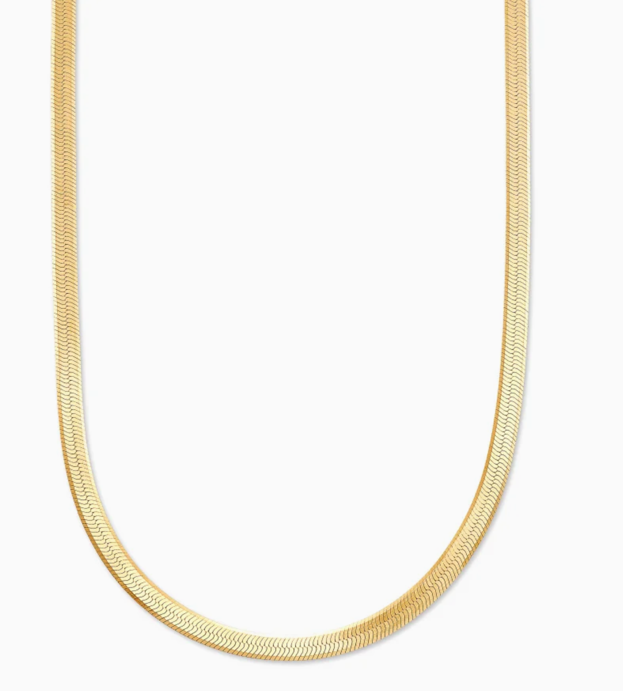 Herringbone Necklace 18k gld vml Meri's Boutique