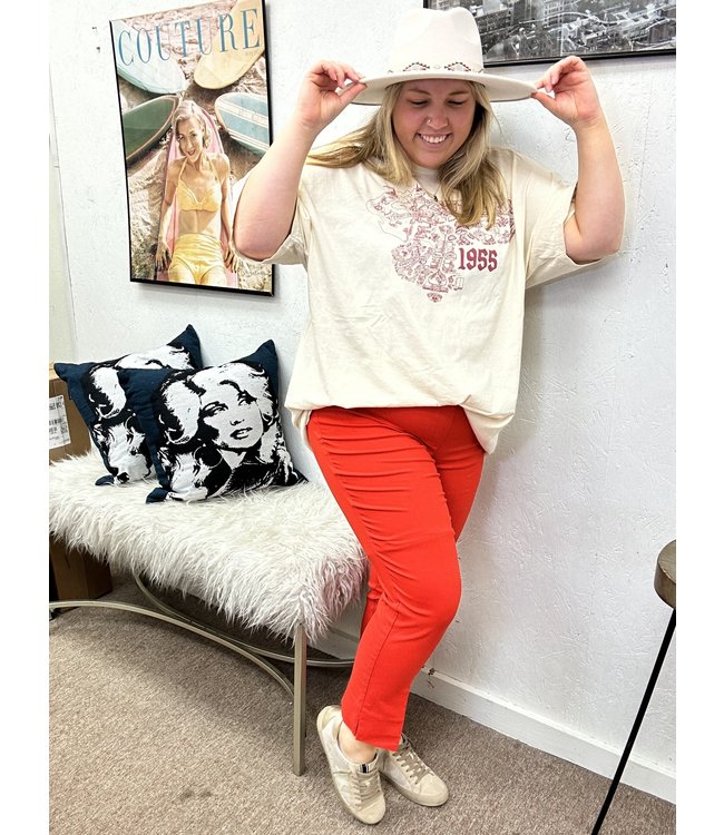 Pull On Ankle Cigarette Pant