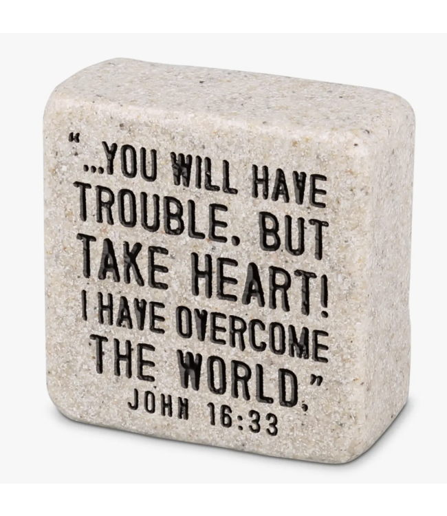 Scripture Stone Block Square