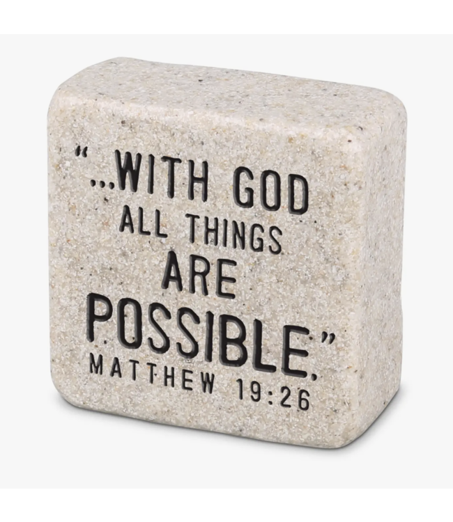 Scripture Stone Block Square
