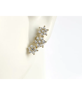 MO Trio Flower Post Earring