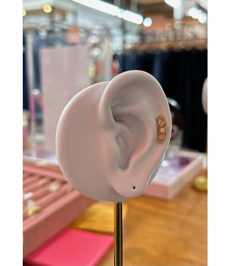 MO opal line stud