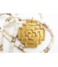Carved Ivory with Holly Cross Necklace