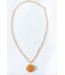 Gold Plated Figure 8 Chain with Tiny Jerusalem Necklace