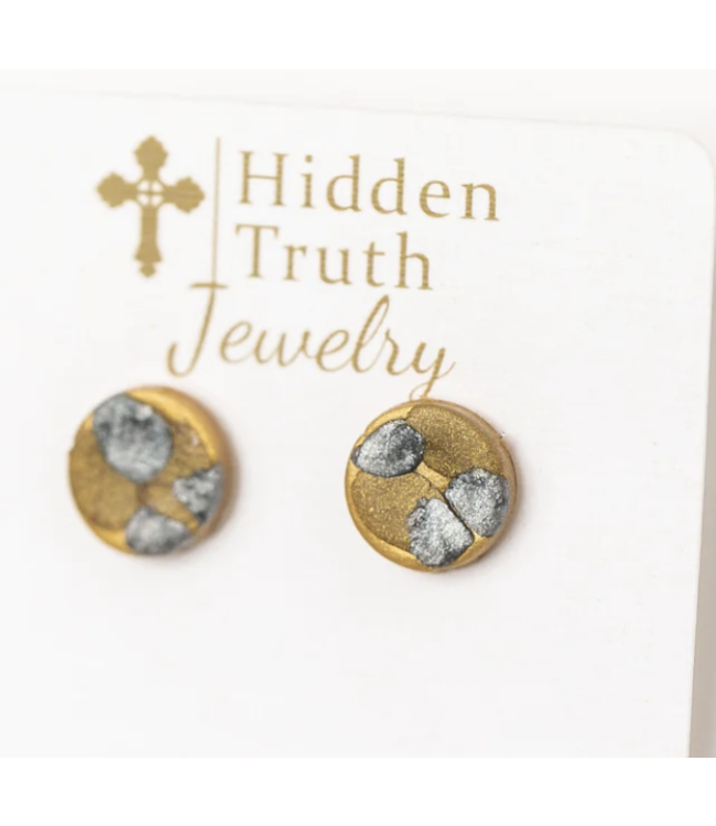 Gold, Silver & Bronze Stud Earrings Meri's Boutique