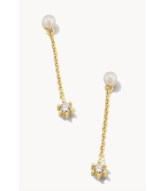 Kendra Scott Leighton Pearl Linear Earrings