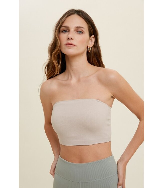 Ribbed Seamless Bandeau