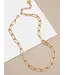 18k Matte Gold Plated Link Chain Necklace