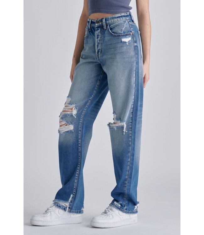 Super hi rise dad Jean