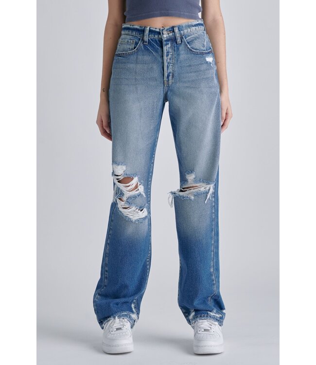 Super hi rise dad Jean