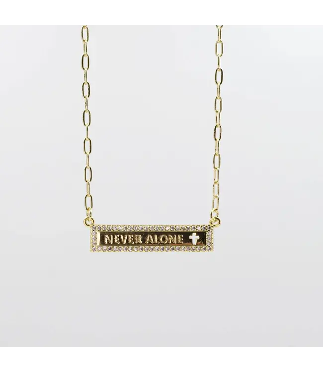 Never Alone Gold Neck