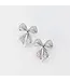 Silver Twinkle Bow Ear