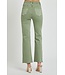 hi rise raw hem straight denim