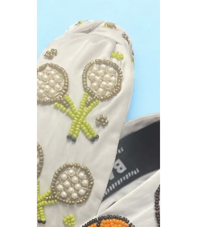 White Tennis Headband