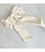 Satin Bow Hair Clip Cream