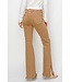 hi rise side slit flare jeans