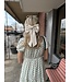 Satin Bow Hair Clip Cream