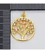 18k gold filled Tree of Life Charm 23x17mm