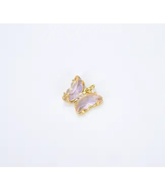 Beads Creation acrylic gold butterfly charm